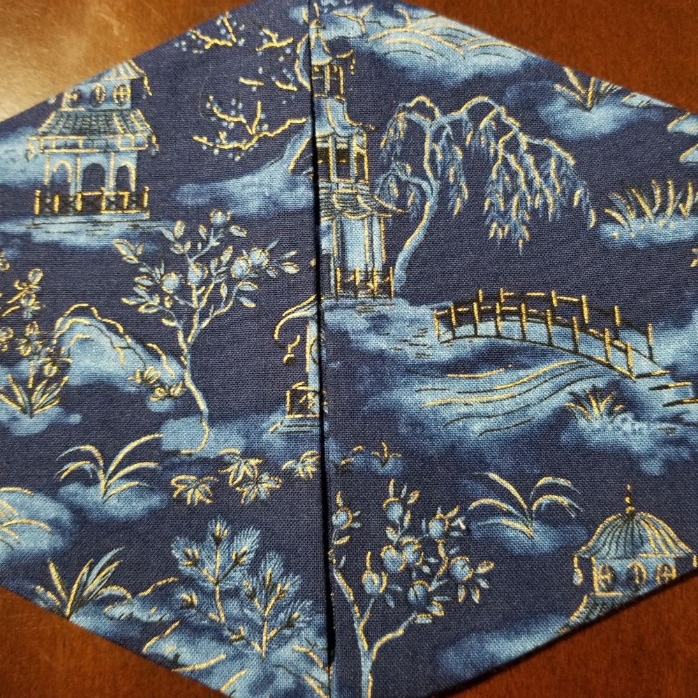 Chinese Water Garden Cotton Facemask - Picture 1 of 7